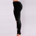 thumbnail image 3 of Women Slim Plus Size Ripped Hole Gradient Long Jeans Denim Regular Pants, 3 of 6