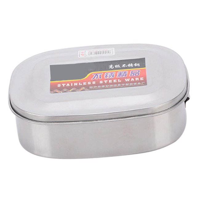 Abbracc Conteneur de Stockage Alimentaire en Acier Inoxydable Bento - Double Couche TG, comme Couche Simple L