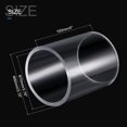 thumbnail image 2 of Unique Bargains 70mm ID 80mm OD 100mm  Clear Acrylic Pipe Rigid Round Tube for Lighting, Models, Plumbing, Crafts, 2 of 4