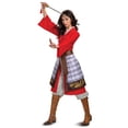 thumbnail image 1 of Mulan Déguisement Rouge de Héros de Luxe pour Femme, 1 of 4