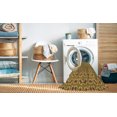 thumbnail image 2 of Ahgly Company Tapis de Zone Rectangulaire Transitionnel Brun Selle pour Intérieur, Lavable à la Machine, 5 Pieds x 7 Pieds, 2 of 7