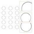 thumbnail image 3 of 100 Pcs Anneau de Connexion pour Lustre pour Usage DIY Acier Inoxydable Gris Clair, 3 of 9