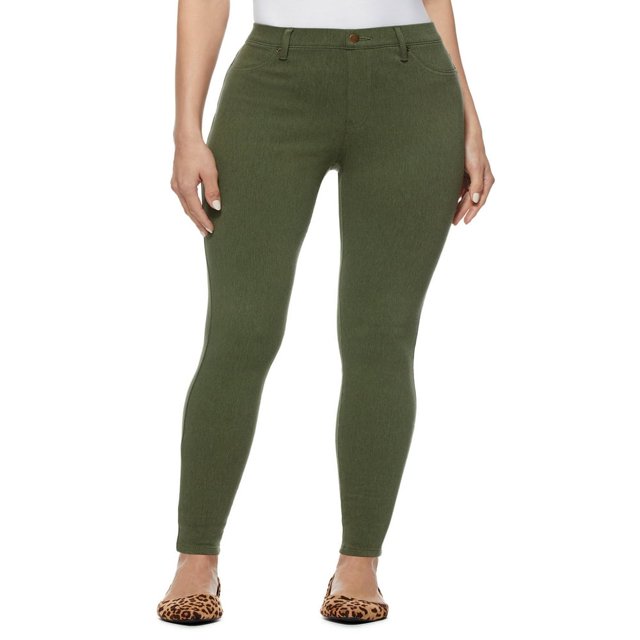 CHUANK Jeggings Taille Haute pour Femmes Entrejambe 29” Tailles TP-TTTG