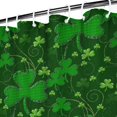 thumbnail image 3 of Ensemble de Rideau de Douche avec Doublure à Boutons-Pression, Feuille de Trèfle Chanceux Irlandais Vacances (3) Rideaux de Douche Doublure de Douche Réutilisable, Doublure de Douche Décorative en Polyester, 72x72 Pouces, 3 of 4