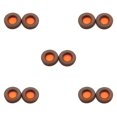 thumbnail image 2 of QualitChoice Coussinets d'Oreilles pour Casque de Jeu Rond en Cuir Remplacement pour Skullcandy HES2.0 Marron 5Ensemble, 2 of 6