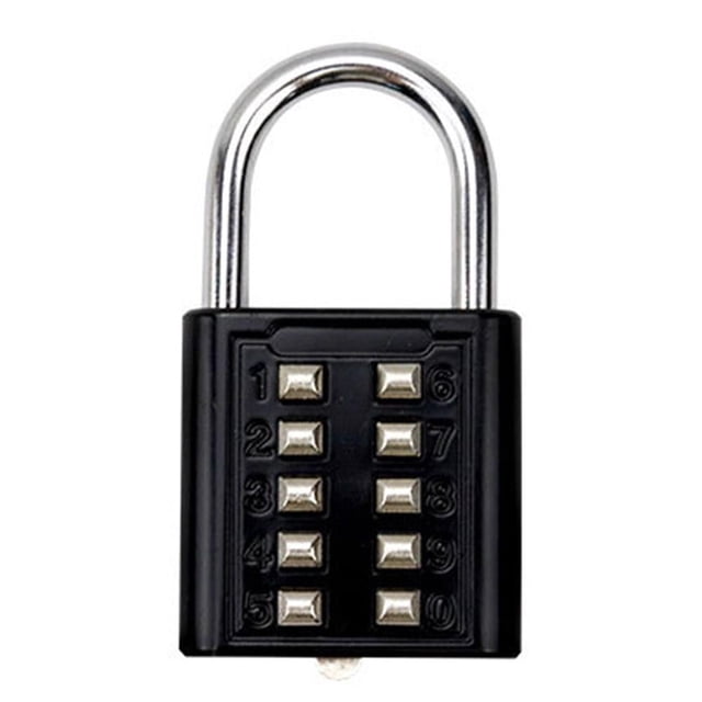 6/8/10 Digit Combination w/ Keys Travel Suitcase Luggage Reset∧ Padlock Bag