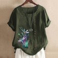 thumbnail image 2 of Birdeem T-Shirt Ample Décontracté d'Été pour Femme à Col Rond, Manches Courtes, Imprimé, 2 of 5