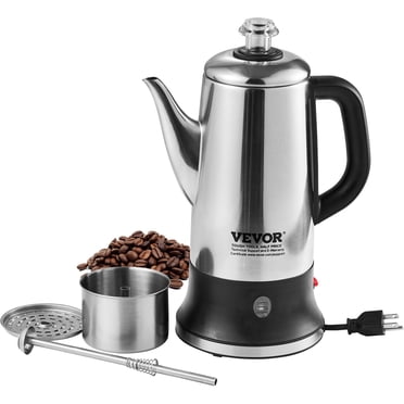 VEVOR 12-Cup Stainless Steel Electric Percolator Coffee Pot