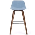 thumbnail image 3 of Randolph 28" Bentwood Counter/ Bar Height Stool (2pc) in Denim Linen Look Fabric, 3 of 10