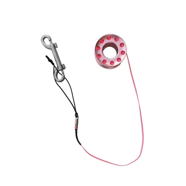 Reel Visibility Durability Technical Divers Impact-resistant Spool Hook Service Life Operation Finger Diving Portable Black Pink