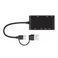 thumbnail image 1 of USB C USB 3.0 Lecteur de Cartes Multiple 6 en 1 Smart/MS/M2/TF/SIM/SD Lecteur de Cartes Image Emory Stick Pro Duo Adaptateur, 1 of 8