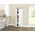 thumbnail image 3 of Inval GALLEY Kitchen 4 Door Pantry in White and Vienes Oak Engineered Wood, 3 of 8
