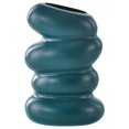 thumbnail image 3 of GUOOL Plastic Spiral Flower Vase Flower Arrangement Container for Wedding Centerpieces Dark Green, 3 of 9