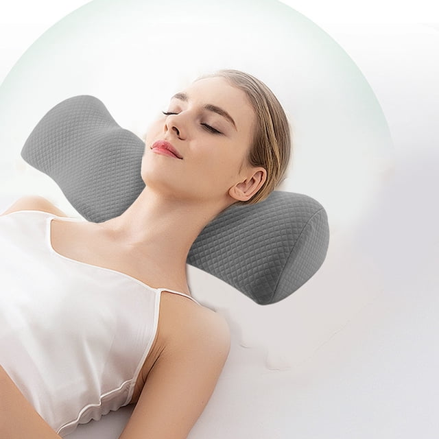 Memory Foam Pillows,Foam Pillow Cervical Pillow Multifunctional Neck Pillow Suitable for Cervical Straightening People,Neck Pillows for Pain Relief Sleeping,Memory Foam Pillow