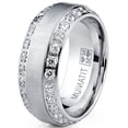 thumbnail image 4 of 1.75 Carats Men's Titanium Wedding Band Ring 8MM Goldtone, 4 of 7