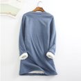 thumbnail image 3 of Hauts à Col Haut pour Femmes Automne et Hiver Mode Décontractée Tempérament Peluche Chaude sous-Couche Imprimé de Noël Pull Manches Longues Col Rond Long Pulls de Noël pour Femmes, 3 of 5