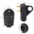thumbnail image 4 of Wadoy 30 Amp RV Plug Male and Female Plug Set Upgraded with Handle Receptacle Plug Electrical Plug Adapter 55245, 4 of 6