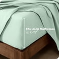 thumbnail image 3 of Bare Home Ensemble de Draps en Flanelle - 100 % Coton - Poche Profonde - Très Grand Simple, Menthe, 3 Pcs, 3 of 7