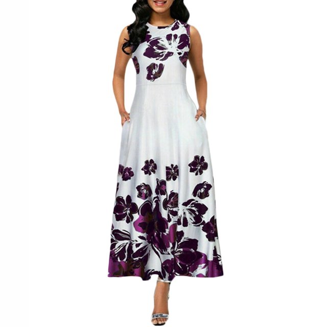 Ketyyh-chn99 Robe T-Shirt Femme Grande Taille Robe Soleil Robes pour Femme Robe d'Été Manche à Volants Ample Fluide Plissée Mini-Robe Blanc,P