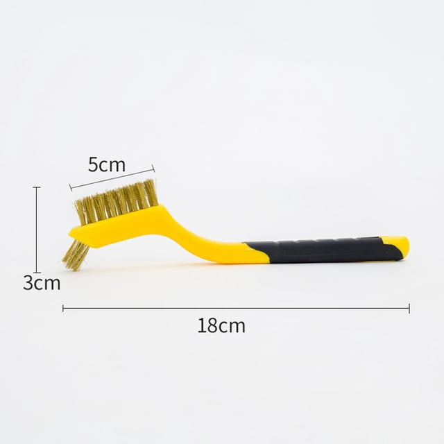 Mini Wire Brush Brass Nylon & Stainless Steel Brushes Rust Remover Clean Polish