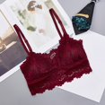 thumbnail image 5 of B91xZ Soutien-Gorge Léger Toucher Doux Respirant Soutien-Gorge Léger Triangle Brodée, Rouge TG, 5 of 5