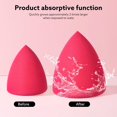thumbnail image 2 of CUITING 8pcs Makeup Sponge Set Professional Blender Sponge Soft Concealer Sponge Facial Makeup Tools for Foundation Liquid Powder  for Birthday Party Mother‘s Day(Pink&Rose Red), 2 of 4