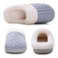 thumbnail image 3 of DPTALR Ladies Memory Foam Slippers Non-slip Rubber Bottom Ladies Home Slippers Warm Plush Lining Bedroom Comfortable Home Shoes, 3 of 4