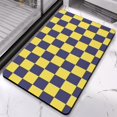thumbnail image 5 of Checkered Bathroom Runner Rug: Non-Slip, Long Bath Mat. Soft, Absorbent Microfiber. Machine Washable Floor Mats for Showers and Bathtubs, 20x32in, 5 of 5