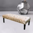 thumbnail image 2 of Piano Bench Cushion Stretch Removable for Kitchen Champagne, 2 of 8