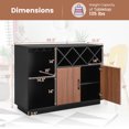 thumbnail image 4 of Giantex Buffet Sideboard, Wine Bar Base Cabinet, Kitchen Cupboard, Bar Station Buffet Table, 4 of 8