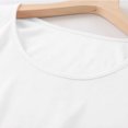 thumbnail image 4 of Yuyuzo Chemises de Nuit pour Femmes à Manches Courtes, Robes de Détente et de Sommeil, Amples, Basiques, Unies, Col Ras du Cou, T-Shirts Confortables, Nuisette, 4 of 6
