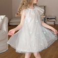 thumbnail image 4 of LOVZFMLL Jupe Princesse en Dentelle à Volants à Manches Courtes pour Filles Été Col Rond Broderie Nœud, 4 of 5