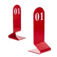 thumbnail image 3 of Aspire 10Pcs Acrylic Table Numbers, Tent Style Numbers Sign, Double Sided Table Number Card for Restaurant-Red-Number 31to40, 3 of 6