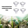 thumbnail image 4 of 100pcs Garden Tomato Grafting Clips Plastic Flower Plants Support Clips, 4 of 7