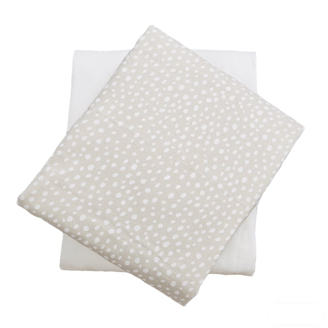 George Baby Neutral Organic Cotton Flannel Crib Sheets (2 Count)