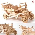 thumbnail image 1 of 3D Wooden Car Animal Puzzle Jigsaw Woodcraft Kit Toy DIY Self-Assembly Model, 1 of 6