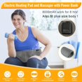 thumbnail image 2 of Electric Heat Pad for Lower Back and Waist 3 Levels Cordless Heating Pad Rechargeable Period Pain Relief Warmer with Extended Belt for Plus Body 8000mAh Power Bank Included, 2 of 5