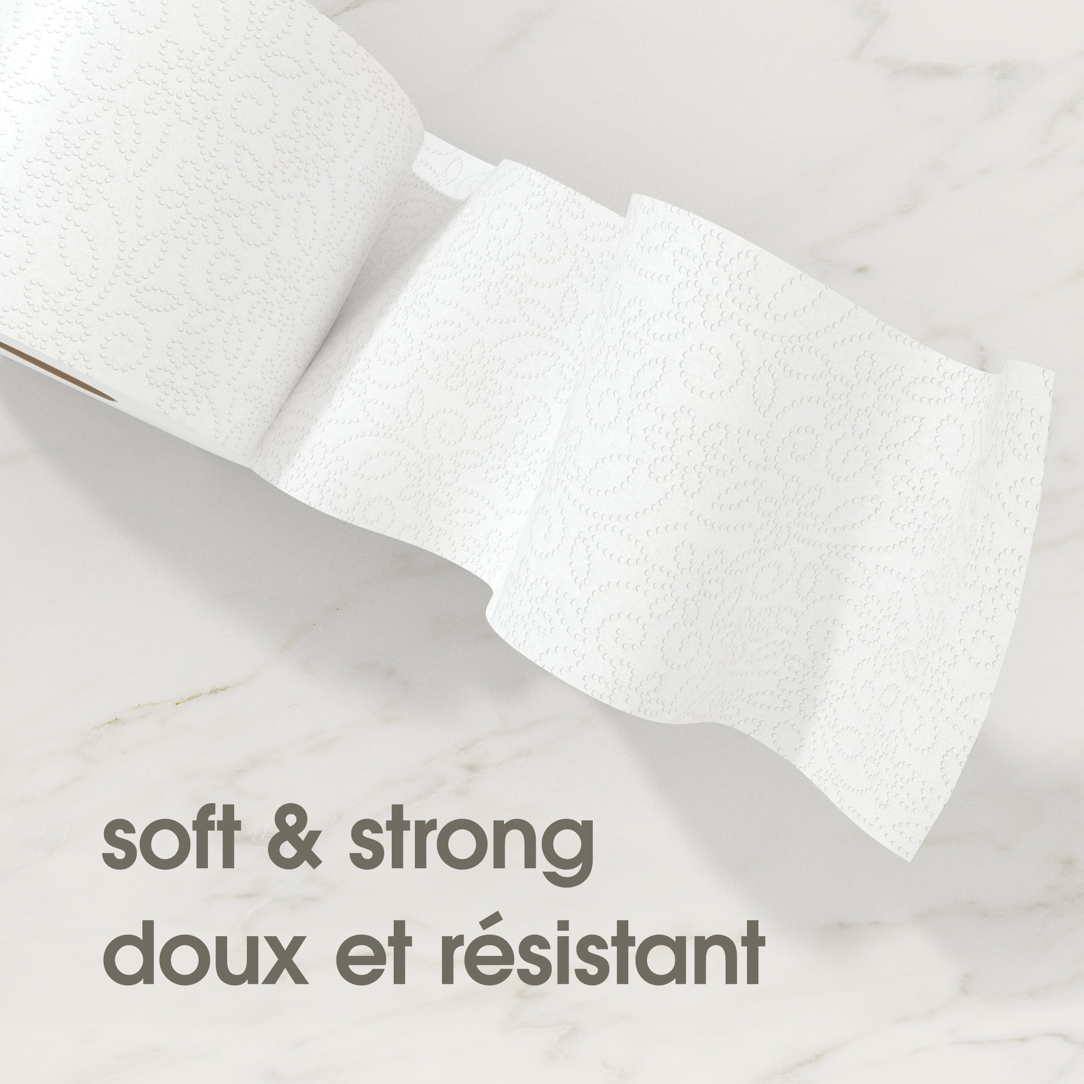 Papier hygiénique noir & blanc, 6 rouleaux triples, 363 feuilles