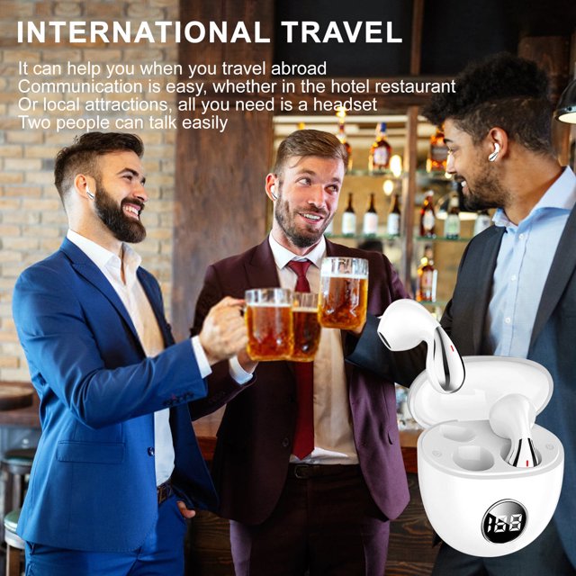 RKSTN A Earphone Smart Language Translation Earbuds Real Translation Headphones Language Online Translation Headset