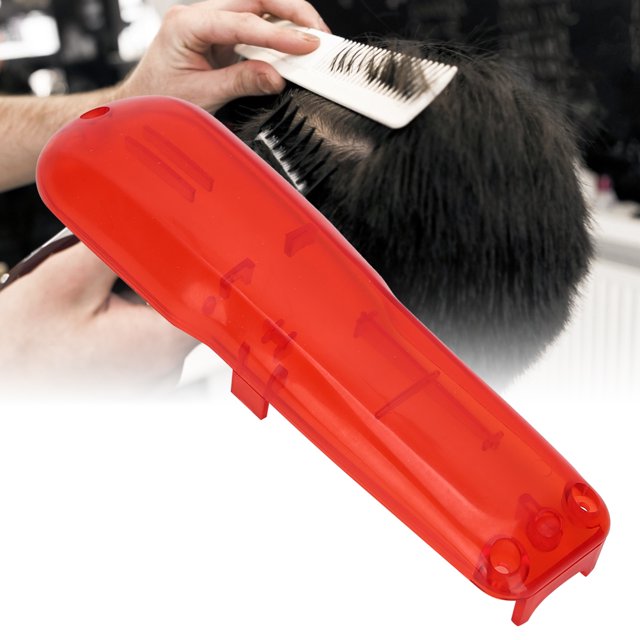Hair Trimmer Cover, Easy To Disassemble Hair Clipper Cover, Stable Exquisite For Barber Shop Haircut Transparent Green,Transparent Orange,Transparent Gray,Transparent Red
