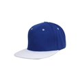 thumbnail image 1 of Top Headwear Flat Bill Adjustable Snapback Cap - Royal/White, 1 of 2