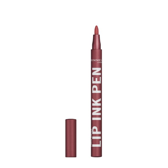 Rimmel Thrill Seeker Lip Ink Pen, rouge à lèvres, applicateur de précision en forme de stylo, tient aux baisers et ne déteint pas, couleur modulable, formule vegan, 1,7 ml