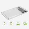 thumbnail image 3 of Qiilu USB C 3.1 Hard Drive Enclosure Type C To External 2.5in HDD Case Box UASP, 3 of 8