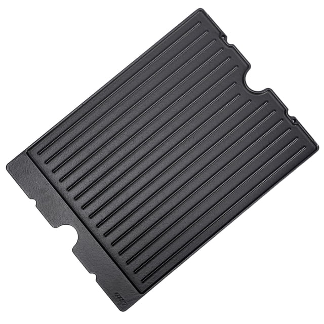 GFTIME 17.3"x12.7" bbq cast iron griddle pan for BroilKing Baron 420/440/490/520/590,Reversible grill griddle for BroilKing Crown 420/440/4