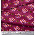 thumbnail image 2 of Soimoi Poly Georgette Fabric Balloon & Hedgehog Kids Print Fabric by Yard 52 Inch Wide, 2 of 3