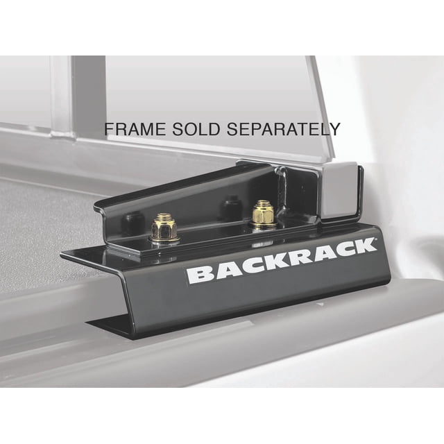 Fits 2016-2022 Toyota Tacoma BackRack Headache Rack Mounting Kit 50327 For Back Rack Headache Racks; Black; Works With Wide Top Tonneau Cover; With Rail Plates/Hardware