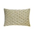 thumbnail image 1 of The HomeCentric Decorative Lumbar Pillow Cover Ivory 12"x20" (30x50 cm) Linen Pearl, Ribbon, Hand Embroidery Oblong Pillow Cover, Abstract Modern Style - Ivory Ripple, 1 of 3