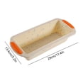 thumbnail image 3 of Non-stick Silicone Bread And Loaf Pan For Bread Quiche Meatloaf Lasagna 11.4 X 5.3 Inches 1 Pack, 3 of 6