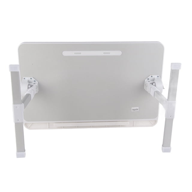 Portable Laptop Bed Table with Foldable Legs Aluminum Alloy, Rotating Desktop, Large Space, Minimalist Design for Writing Working Reading Eating