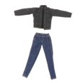 thumbnail image 1 of Milaget 1/12 Scale Female Miniature Jacket Suit, Figure Leather Coat Suit, DIY Accessory, 1 of 9